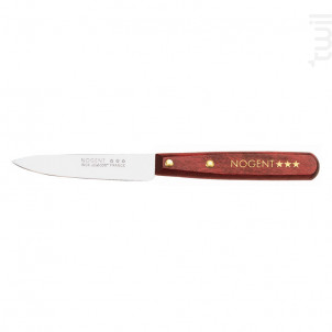 Couteau D'office Manche En Bois Foncé - nogent -  - 