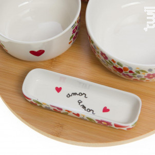 Plateau Tournant Apéritif 4 Bols Amor - Amadeus -  - 