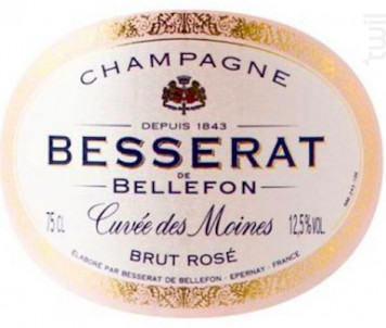 Cuvée des Moines Brut Rosé - Champagne Besserat de Bellefon - Non millésimé - Effervescent