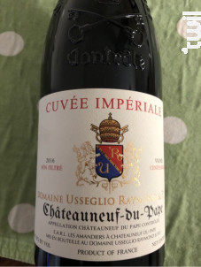 Châteauneuf du Pape Cuvée impériale - Domaine Raymond Usseglio et Fils - 2019 - Rouge