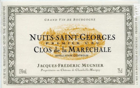 Nuits Saint Georges 1er cru Clos de la maréchale - Domaine Jacques-Frédéric Mugnier - 2018 - Rouge