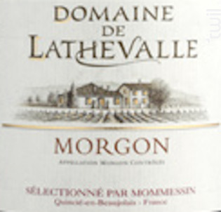 Morgon - Domaine de Lathevalle - 2016 - Rouge