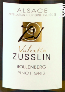 Pinot Gris Bollenberg - Valentin Zusslin & fils - 2015 - Blanc