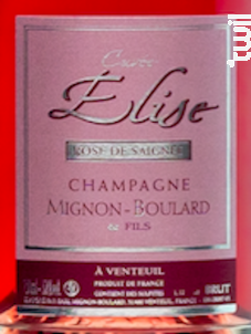 Cuvée Élise - Brut - Champagne Mignon-Boulard et Fils - Non millésimé - Effervescent