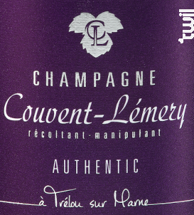 AUTHENTIC - Champagne Couvent-Lemery - Non millésimé - Effervescent