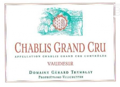 Chablis Grand Cru Vaudésir - Domaine Gérard Tremblay - 2021 - Blanc