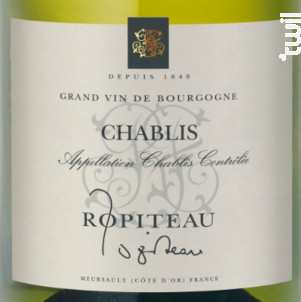 Chablis - Ropiteau Frères - 2023 - Blanc