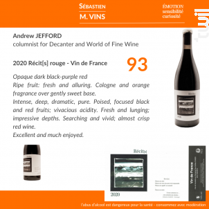 Récit[s] - Sebastien M. Vins - 2020 - Rouge