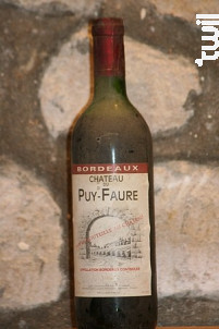 Château Puy Faure - Château du Puy-Faure - 1991 - Rouge
