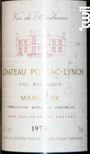 Château Pontac Lynch - Château Pontac Lynch - 1999 - Rouge