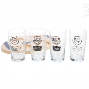 Planche 4 Verres À Bière Rugby - Amadeus -  - 