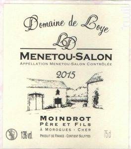 Menetou-Salon Blanc - DOMAINE DE LOYE - 2022 - Blanc