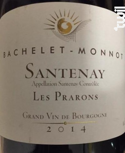 SANTENAY Les Prarons - Domaine Bachelet-Monnot - 2022 - Rouge