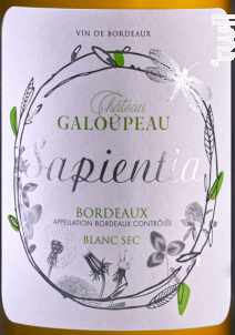 Sapientia - Château Galoupeau - 2020 - Blanc