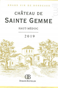 Château de Sainte Gemme - Château Lanessan - 2019 - Rouge