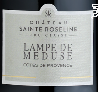 Lampe de Méduse - Cru Classé - Château Sainte Roseline - 2014 - Rouge