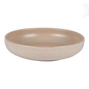 Assiette Creuse Uno Sable 22 Cm lot De 6 - table passion -  - 