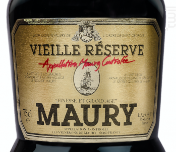 Vieille Réserve Vieux Millésime 20 ANS - Les Vignerons de Maury - 1999 - Rouge