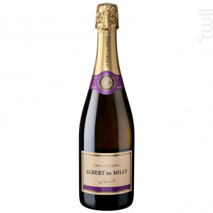 Rose - Champagne Albert De Milly - Non millésimé - Effervescent