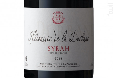 Hédoniste de la Durbane - La Durbane - 2023 - Rouge