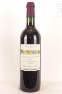 Ce Vin - Château Bellevue La Forêt - 1999 - Rouge