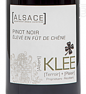Alsace - Pinot Noir - Albert Klee - 2019 - Rouge