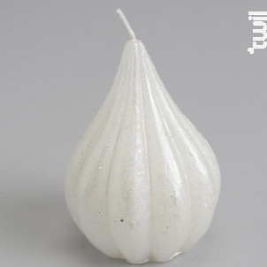 Bougie Poire 7 5 X 10 Cm Blanc Irisé lot De 6 - Amadeus -  - 