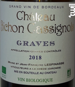 Château Bichon Cassignols - Château Bichon Cassignols - 2018 - Blanc