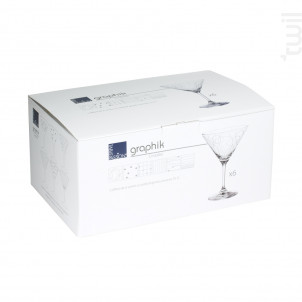 Coffret De 6 Verres À Cocktail Graphik - table passion -  - 