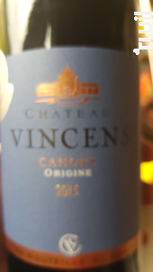 Cahors Origine - Château Vincens - 2014 - Rouge