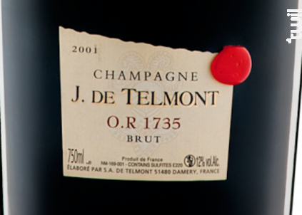 O.R. 1735 - Champagne J. de Telmont - 2004 - Effervescent