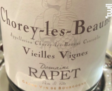 Chorey-les-Beaune Vieilles Vignes - Domaine Rapet Père & Fils - 2022 - Rouge