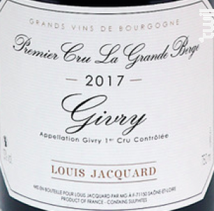 La Grande Berge - Louis Jacquard - 2020 - Rouge