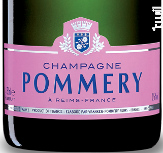 Brut Rosé - Champagne Pommery - Non millésimé - Effervescent