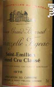 Château Grand Barrail Lamarzelle Figeac - Vignobles Dourthe - Château Grand Barrail Lamarzelle Figeac - 1978 - Rouge