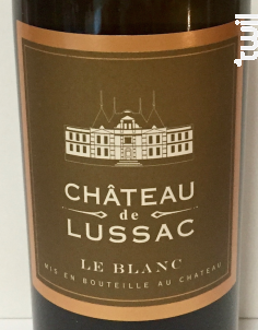 Le Blanc - Château de Lussac - 2015 - Blanc