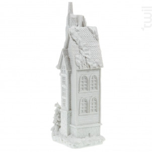 Maison De Noël Haute 36 Cm Blanche - Lou de Castellane -  - 