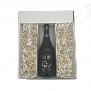 Coffret Cadeau - 1 Brut - 2 Flutes Anton Studio Design - Champagne Ayala - Non millésimé - Effervescent
