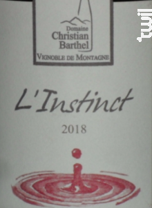 Pinot Noir L'instinct - Barthel - 2019 - Rouge
