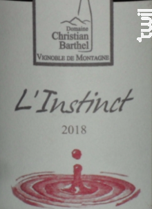 Pinot Noir L'instinct - Barthel - 2023 - Rouge