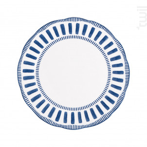 Assiette Creuse Napoli Bleue 22 Cm lot De 6 - table passion -  - 