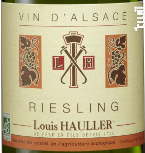 Riesling Bio - Louis Hauller - Non millésimé - Blanc