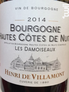 Bourgogne Hautes-Côtes-de-Nuits « Les Damoiseaux » - Henri de Villamont - 2018 - Rouge