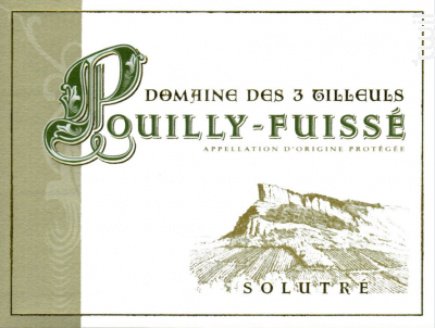 Pouilly Fuissé • Solutré - Domaine des Trois Tilleuls - 2020 - Blanc