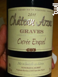 Château Arzac- Cuvée Evaxel - Vignobles Jaubert - 2018 - Rouge