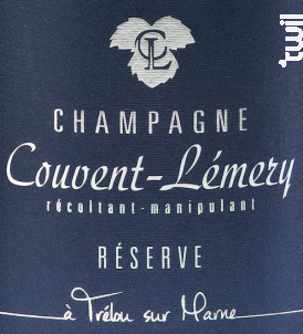 RÉSERVE - Champagne Couvent-Lemery - Non millésimé - Effervescent