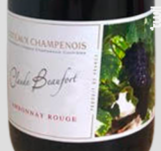 Ambonnay Rouge Grand Cru - Champagne Claude Beaufort - Non millésimé - Rouge
