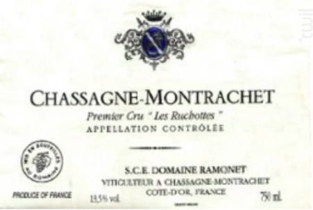CHASSAGNE MONTRACHET 1er Cru  LES RUCHOTTES - Domaine Ramonet - 2022 - Blanc