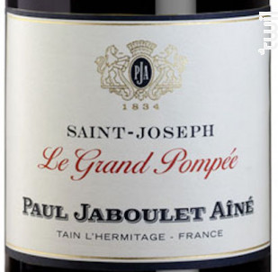 Le Grand Pompée - Paul Jaboulet Aîné - 2016 - Rouge