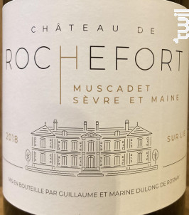 Muscadet Sèvre et Maine AOP - Château de Rochefort - 2020 - Blanc